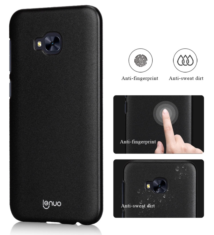 Lenuo for Asus Zenfone 4 Selfie Pro ZD552KL PC Ultra-thin Impact Protection Back Case (Black)