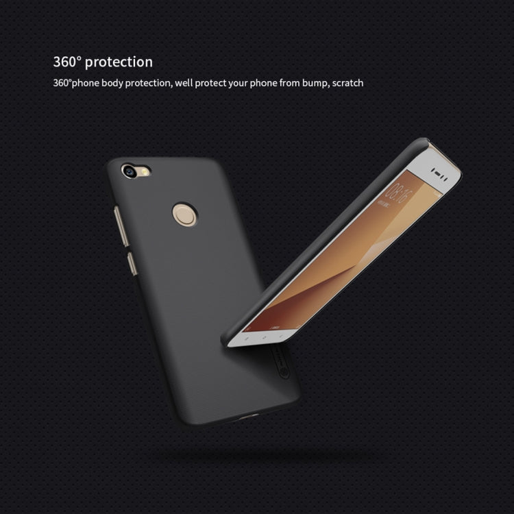NILLKIN Frosted Shield for Xiaomi Redmi Note 5A Pro / Prime Concave-convex Texture PC Protective Case Back Cover