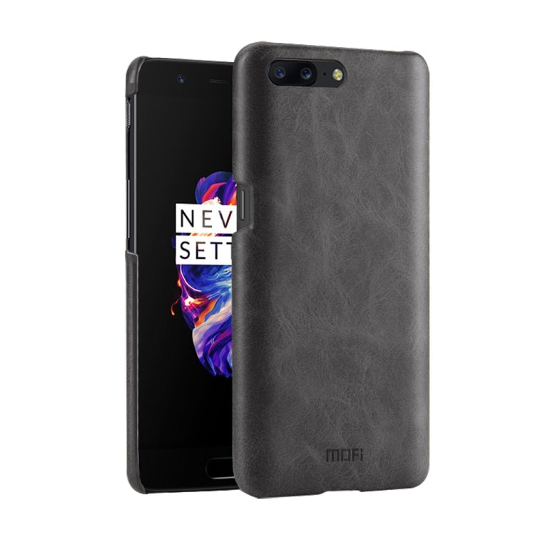 MOFI for OnePlus 5 Crazy Horse Texture Leather Surface PC Protective Case Back Cover