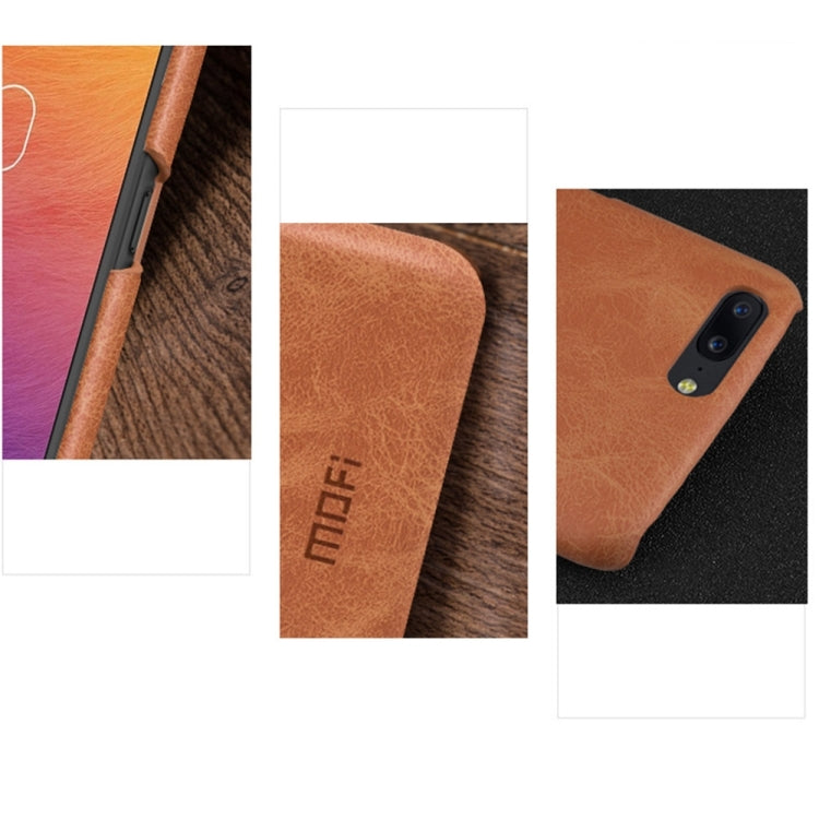MOFI for OnePlus 5 Crazy Horse Texture Leather Surface PC Protective Case Back Cover