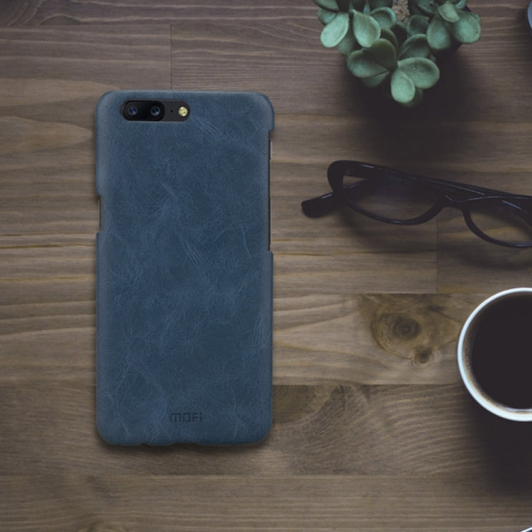 MOFI for OnePlus 5 Crazy Horse Texture Leather Surface PC Protective Case Back Cover