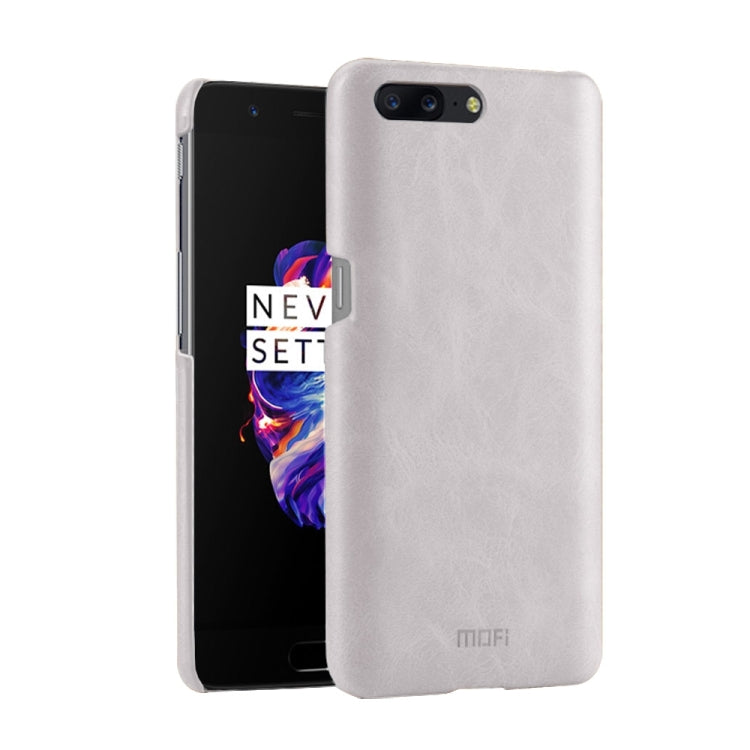 MOFI for OnePlus 5 Crazy Horse Texture Leather Surface PC Protective Case Back Cover