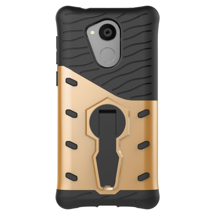 For Huawei  Honor 6C Shock-Resistant 360 Degree Spin Sniper Hybrid cover TPU + PC Combination Case with Holder