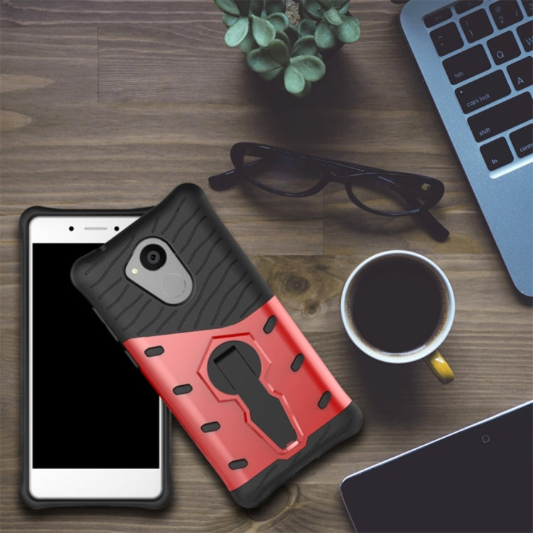 For Huawei  Honor 6C Shock-Resistant 360 Degree Spin Sniper Hybrid cover TPU + PC Combination Case with Holder