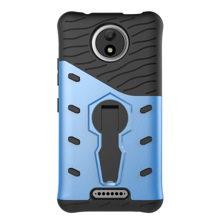For Motorola Moto C Shock-Resistant 360 Degree Spin Sniper Hybrid Cover TPU + PC Combination Case with Holder