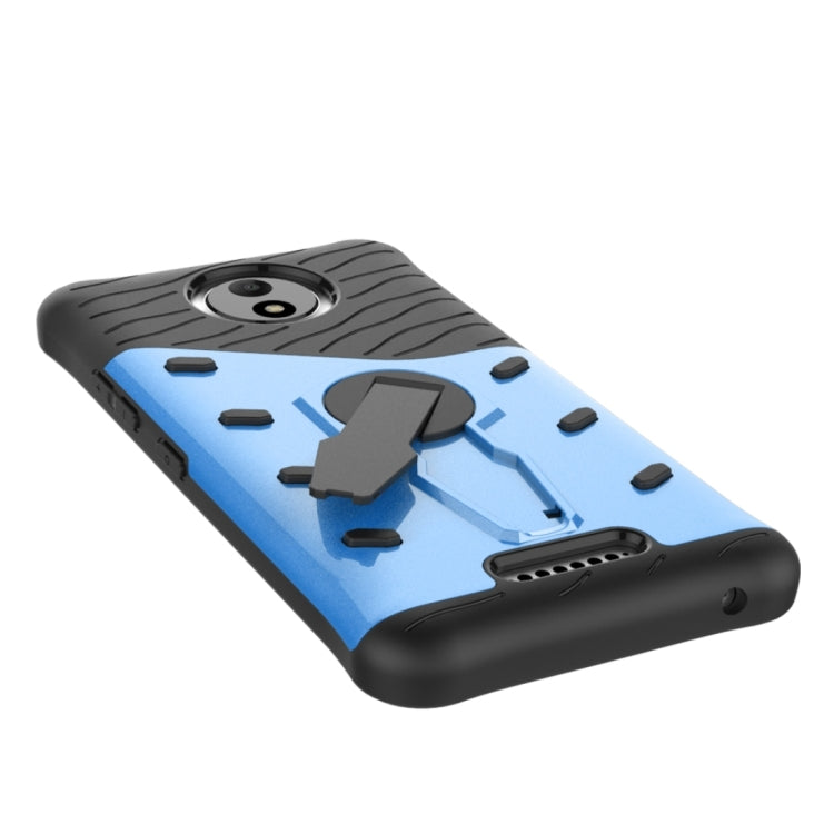 For Motorola Moto C Shock-Resistant 360 Degree Spin Sniper Hybrid Cover TPU + PC Combination Case with Holder