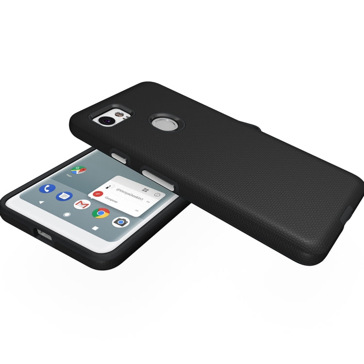 For Google Pixel 2 XL Anti-slip Armor Texture TPU + PC Protective Case Back Cover Shell
