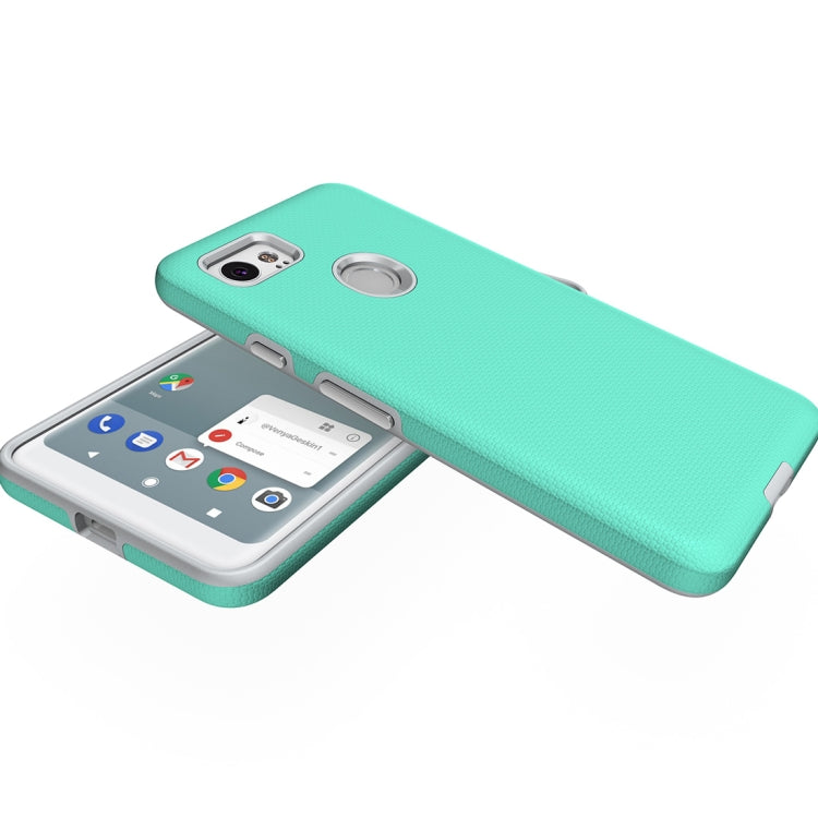 For Google Pixel 2 XL Anti-slip Armor Texture TPU + PC Protective Case Back Cover Shell