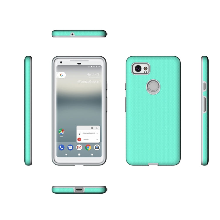 For Google Pixel 2 XL Anti-slip Armor Texture TPU + PC Protective Case Back Cover Shell