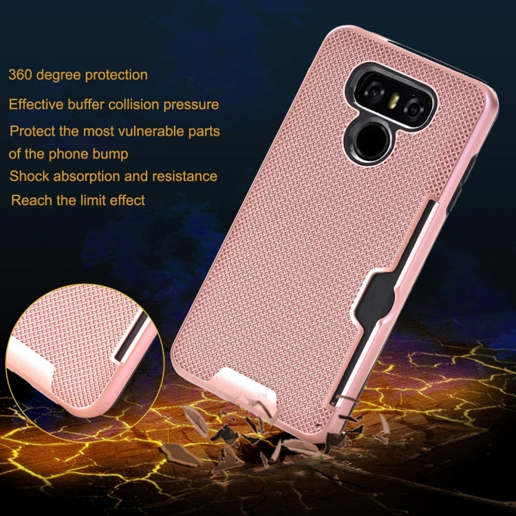For LG G6 Dream Network Dropproof Protective Back Cover Case with Card Slots