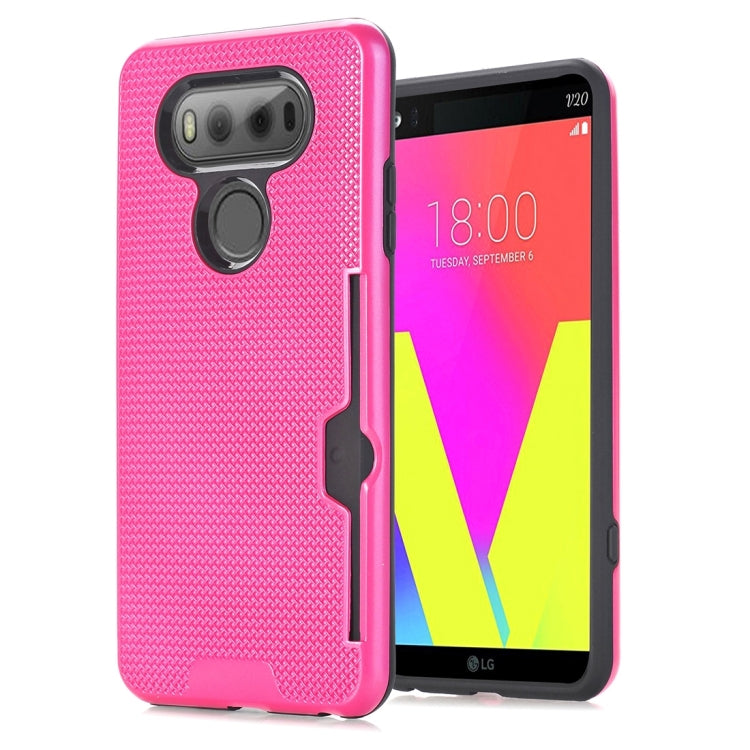 For LG V20 Dream Network Dropproof Protective Back Cover Case with Card Slots