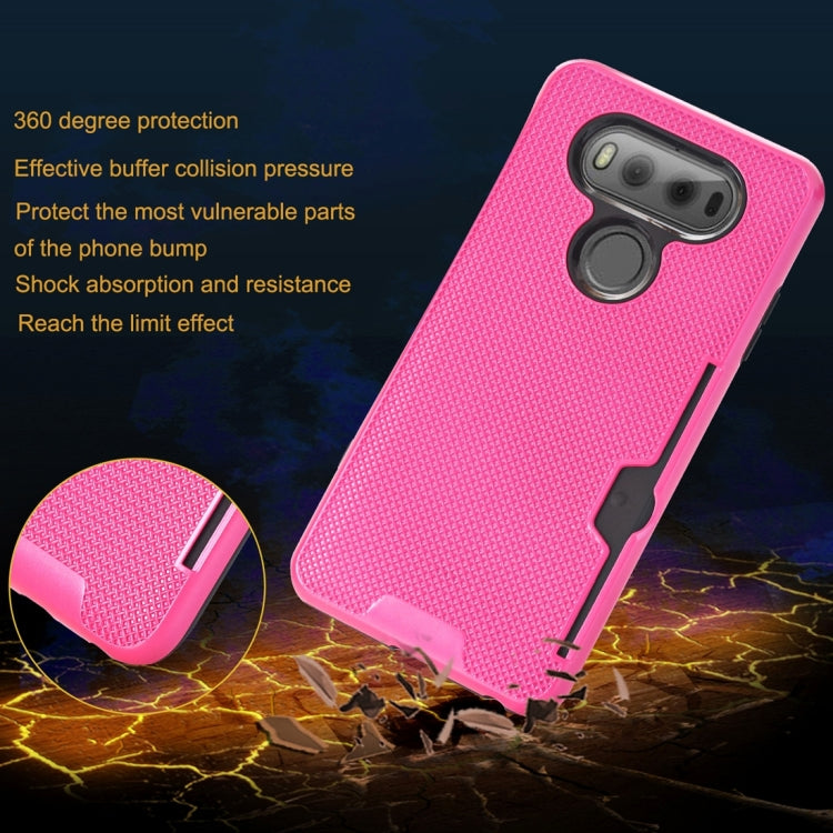 For LG V20 Dream Network Dropproof Protective Back Cover Case with Card Slots