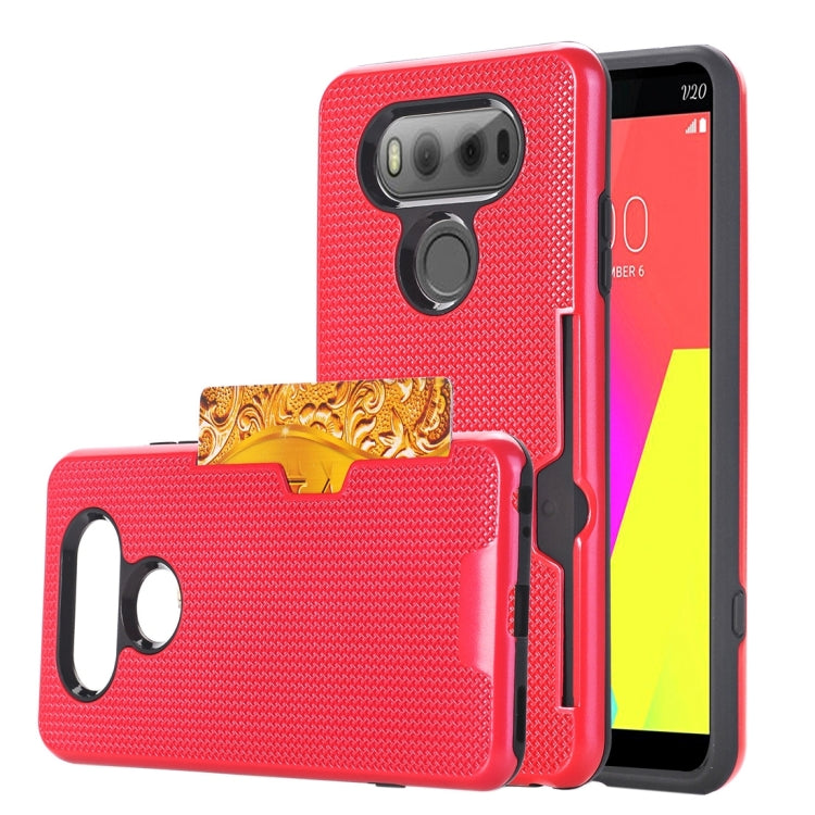 For LG V20 Dream Network Dropproof Protective Back Cover Case with Card Slots