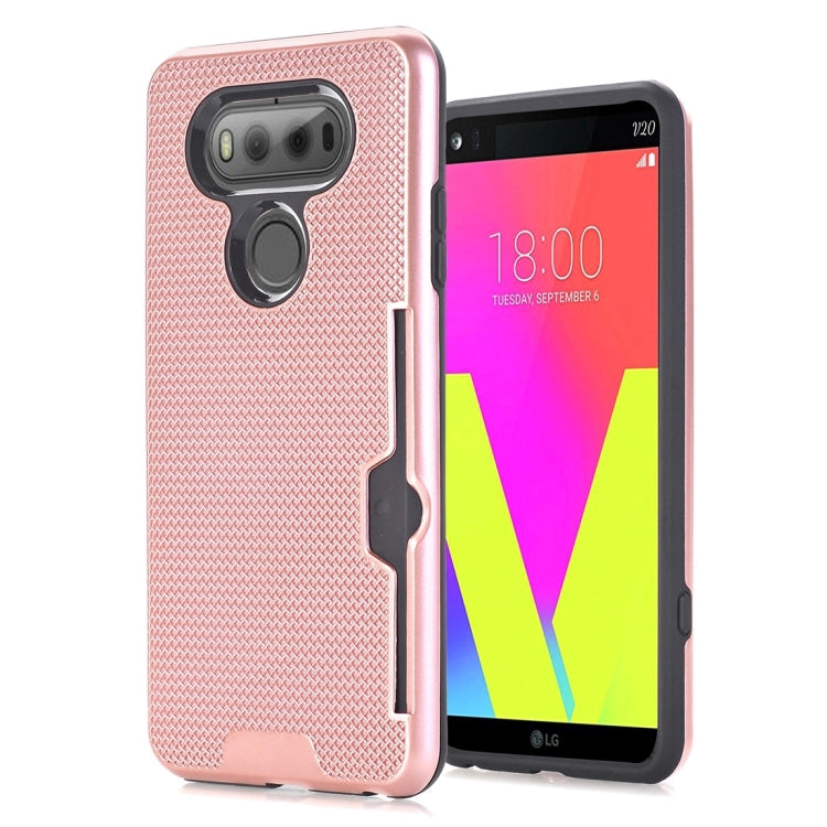 For LG V20 Dream Network Dropproof Protective Back Cover Case with Card Slots
