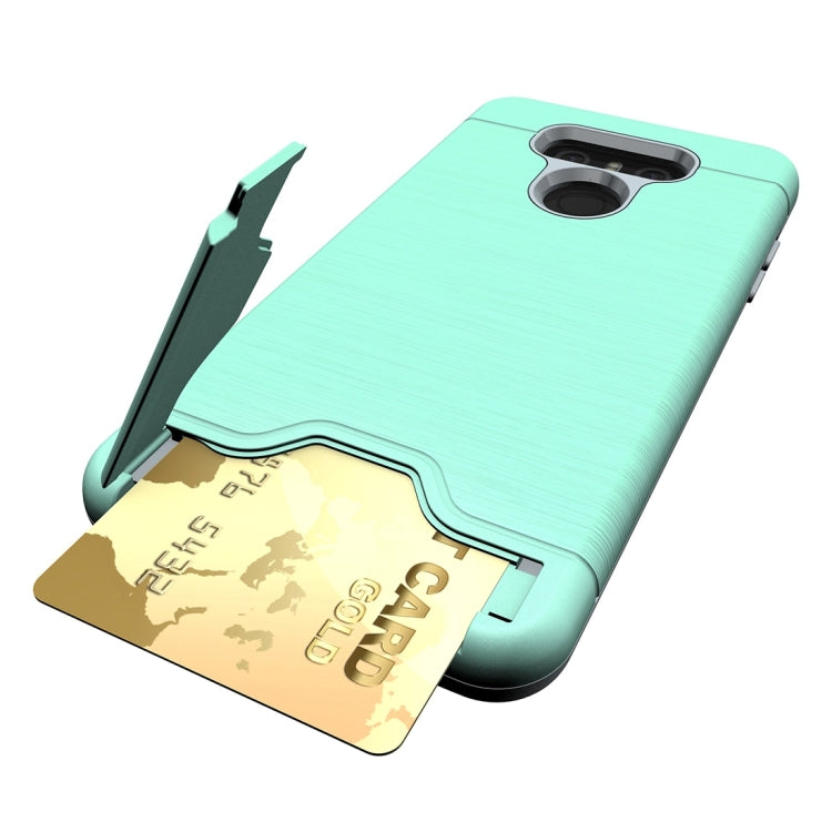 For LG G6 Brushed Texture Separable PC + TPU Protective Combination Back Case with Holder & Card Slot