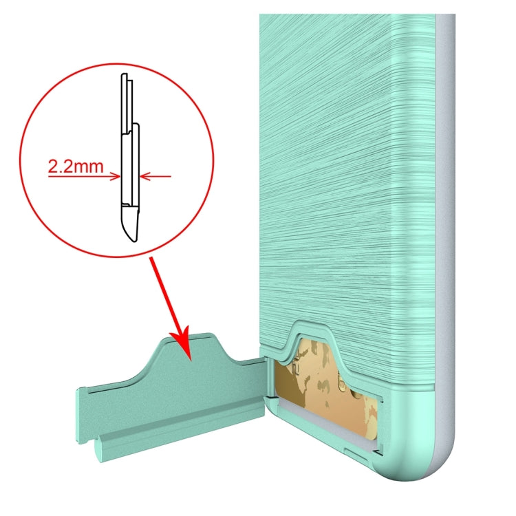 For LG G6 Brushed Texture Separable PC + TPU Protective Combination Back Case with Holder & Card Slot