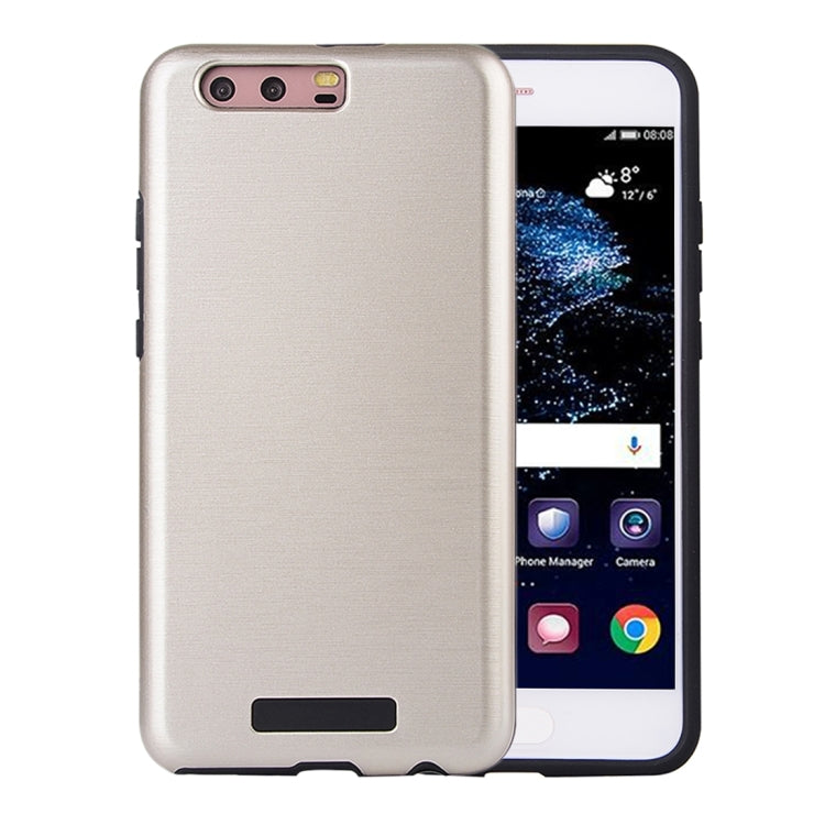 For Huawei  P10 Plus Metal Brushed Texture Protective Back Case