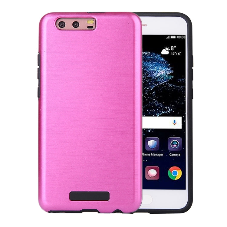For Huawei  P10 Plus Metal Brushed Texture Protective Back Case