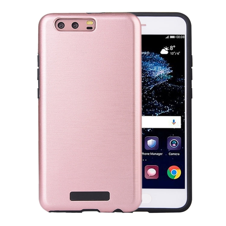 For Huawei  P10 Plus Metal Brushed Texture Protective Back Case