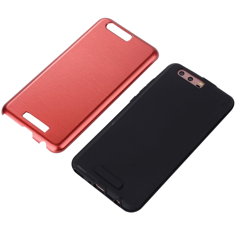 For Huawei  P10 Plus Metal Brushed Texture Protective Back Case