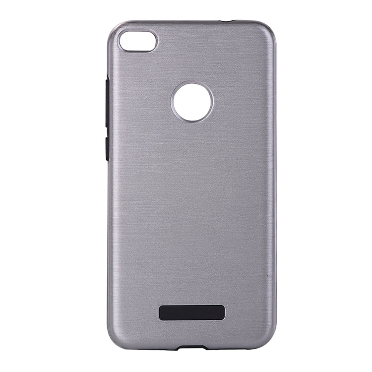For Huawei  P8 Lite (2017) Metal Brushed Texture Protective Back Case