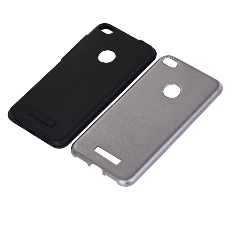 For Huawei  P8 Lite (2017) Metal Brushed Texture Protective Back Case