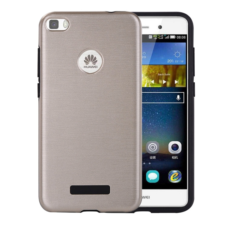 For Huawei  P8 Lite (2017) Metal Brushed Texture Protective Back Case