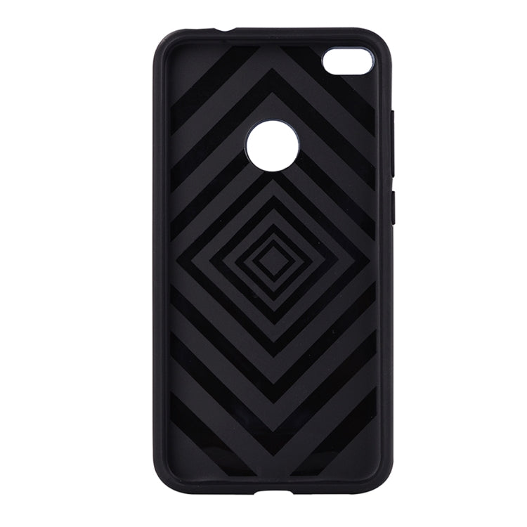 For Huawei  P8 Lite (2017) Metal Brushed Texture Protective Back Case