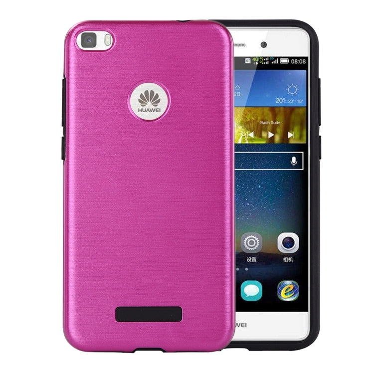 For Huawei  P8 Lite (2017) Metal Brushed Texture Protective Back Case