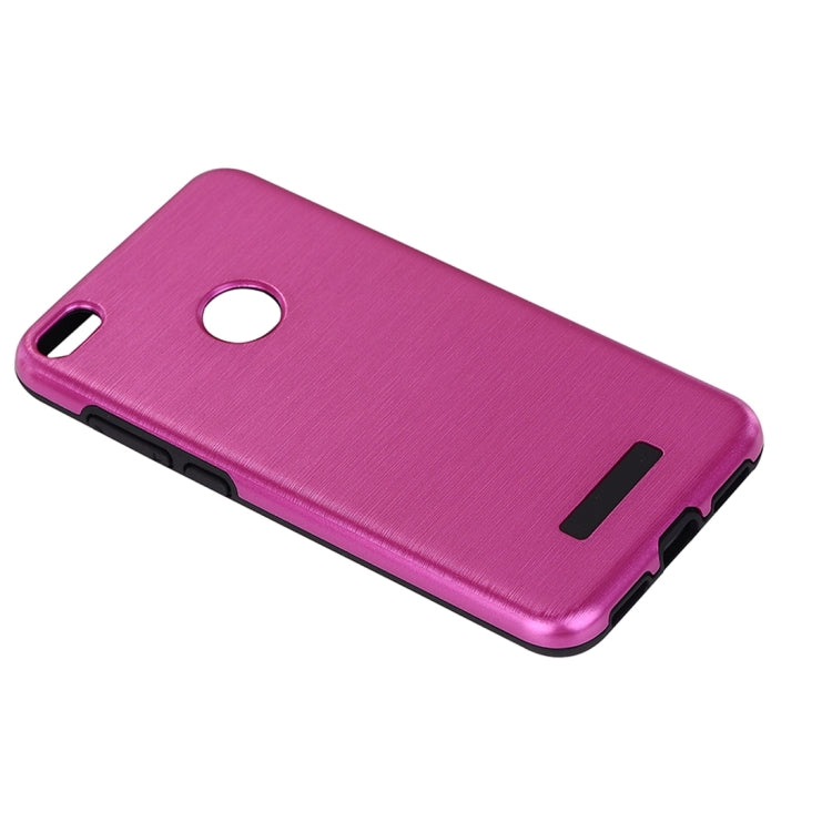 For Huawei  P8 Lite (2017) Metal Brushed Texture Protective Back Case