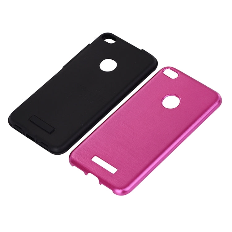 For Huawei  P8 Lite (2017) Metal Brushed Texture Protective Back Case