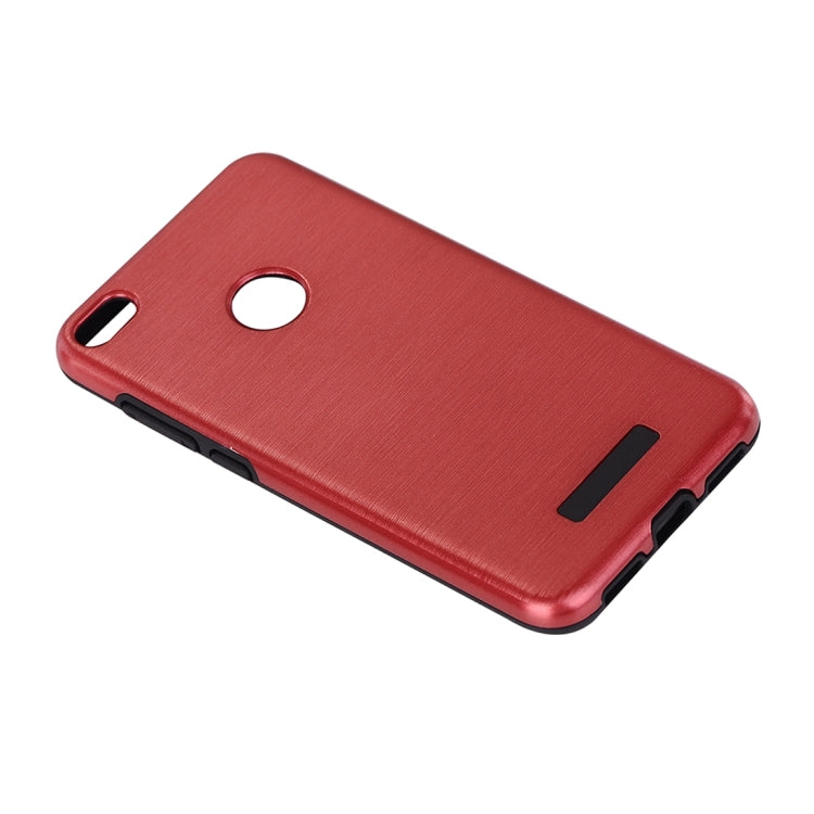 For Huawei  P8 Lite (2017) Metal Brushed Texture Protective Back Case