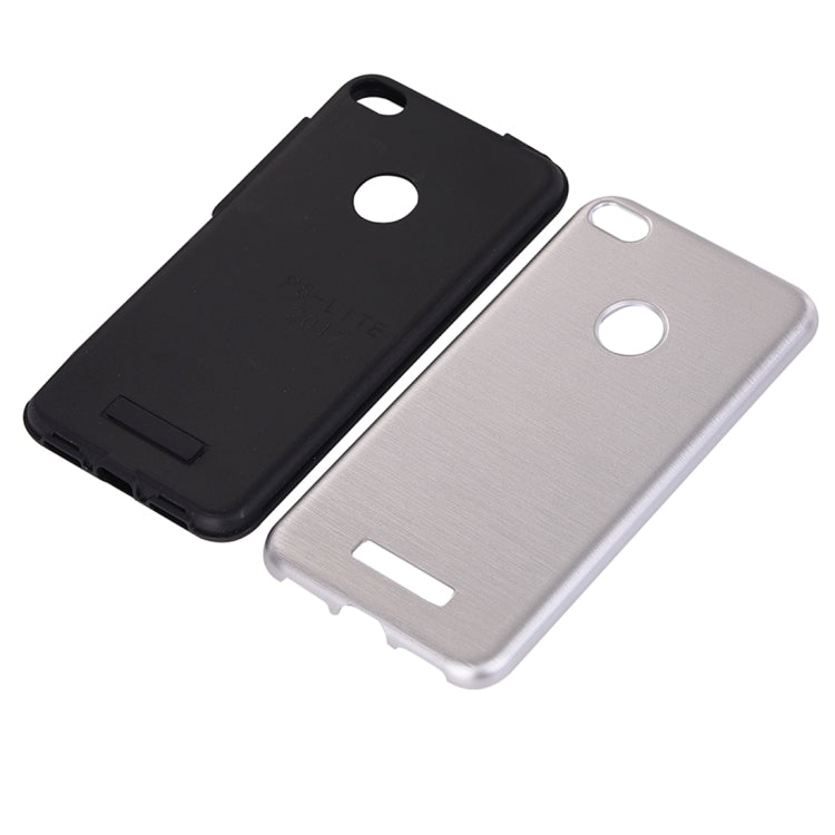 For Huawei  P8 Lite (2017) Metal Brushed Texture Protective Back Case