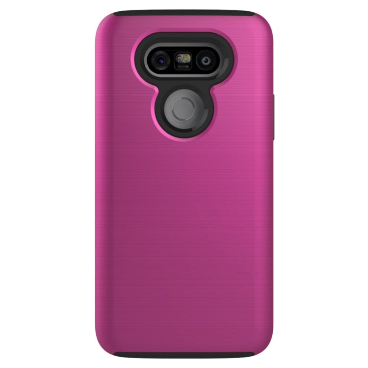 For LG G5 Simple Brushed Texture 2 in 1 PC + TPU Combination Protective Case
