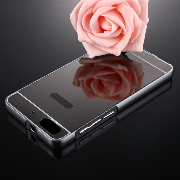 For Huawei  Honor 4C Mirror Push Pull Back Shell Cover + Electroplating Bumper Frame Protective Combination Case