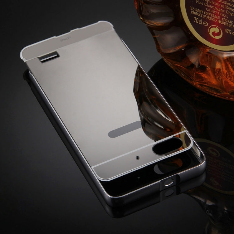 For Huawei  Honor 4C Mirror Push Pull Back Shell Cover + Electroplating Bumper Frame Protective Combination Case