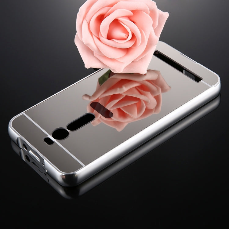 For Asus Zenfone 2 / ZE551ML Mirror Push Pull Back Shell Cover + Electroplating Bumper Frame Protective Combination Case