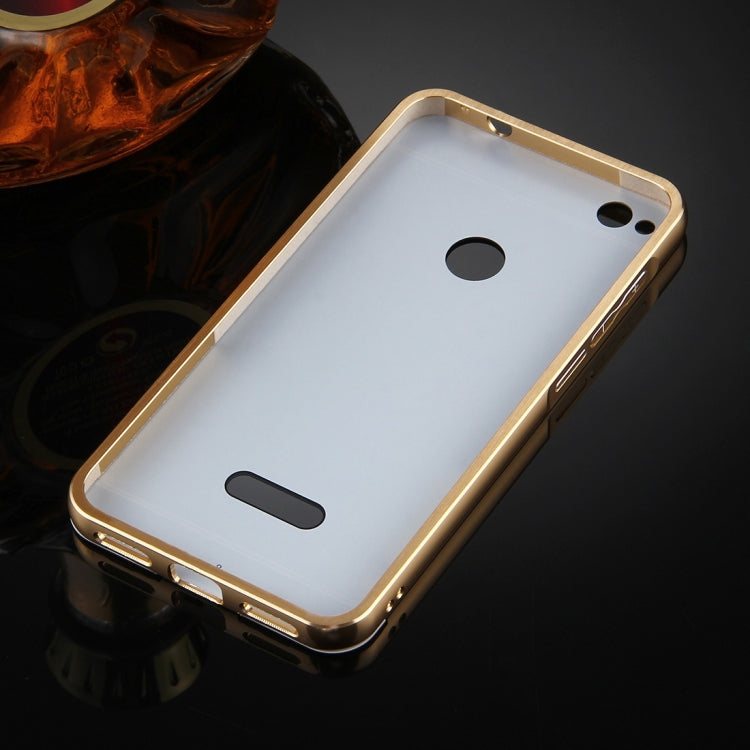 For Huawei  Honor 8 Youth Editon Mirror Push Pull Back Shell Cover + Electroplating Bumper Frame Protective Combination Case