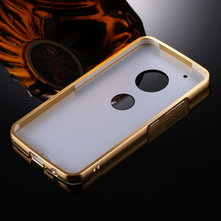For Motorola Moto G5 Plus Mirror Push Pull Back Shell Cover + Electroplating Bumper Frame Protective Combination Case