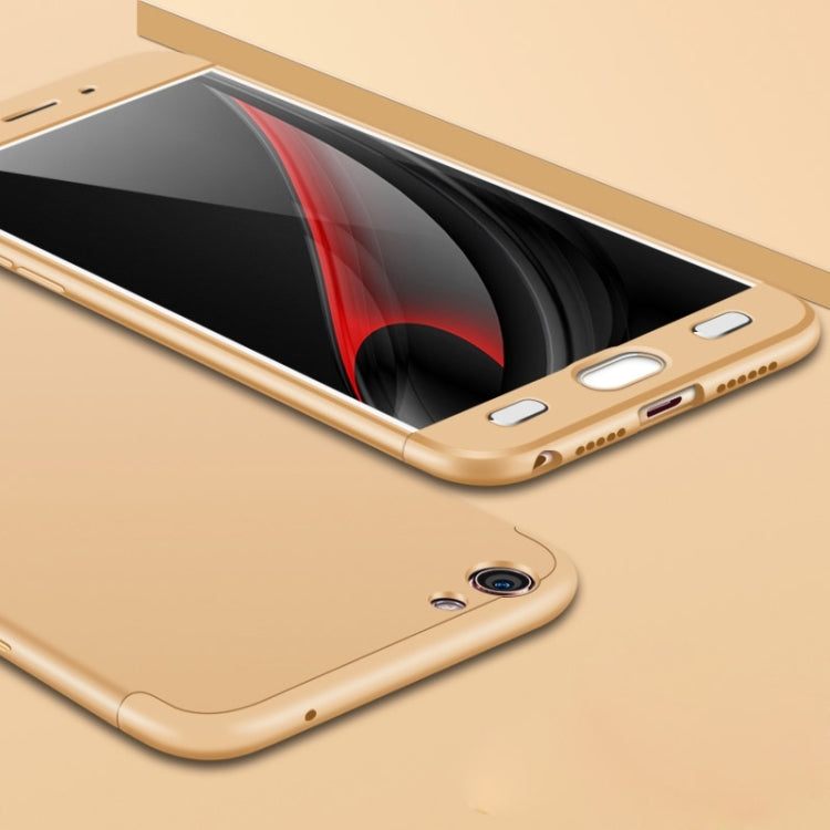 GKK For OPPO  A59 PC Three - paragraph Shield 360 Degrees Full Coverage Protective Case Back Cover