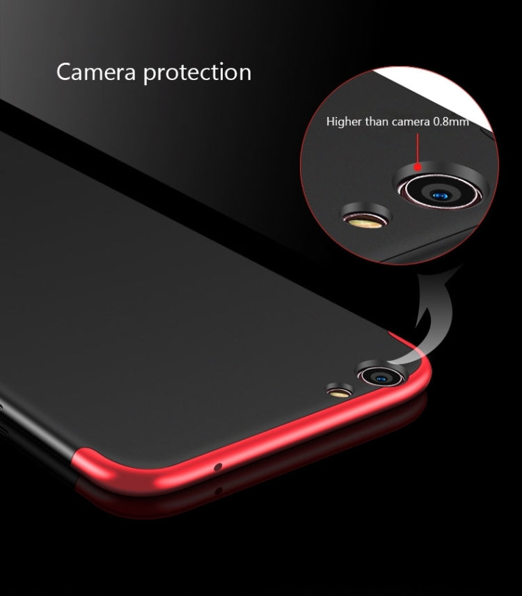 GKK For OPPO  R9s PC Three - paragraph Shield 360 Degrees Full Coverage Protective Case Back Cover