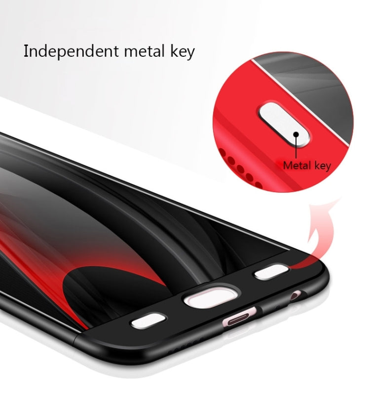 GKK For OPPO  R9s PC Three - paragraph Shield 360 Degrees Full Coverage Protective Case Back Cover