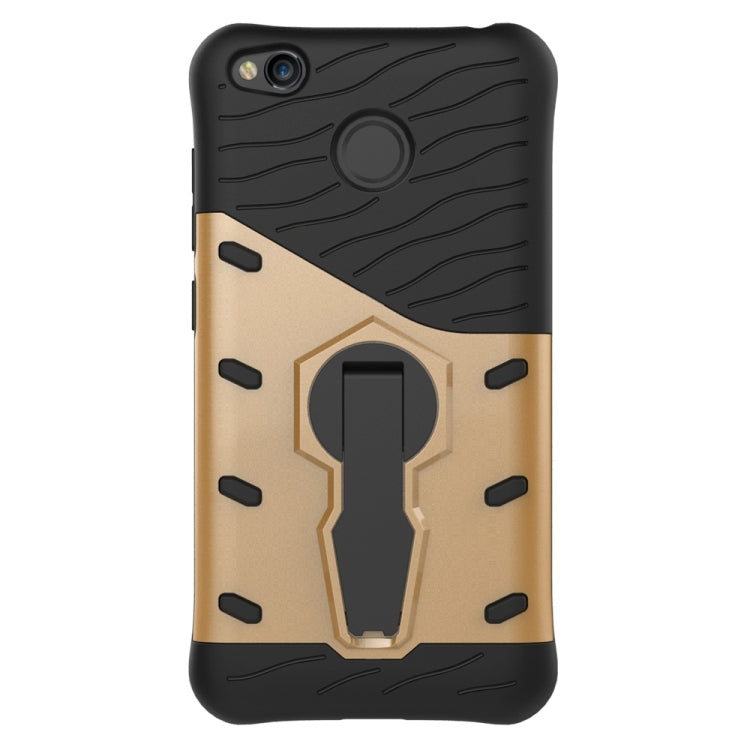 For Xiaomi  Redmi 4X Shock-Resistant 360 Degree Spin Sniper Hybrid Case TPU + PC Combination Case with Holder