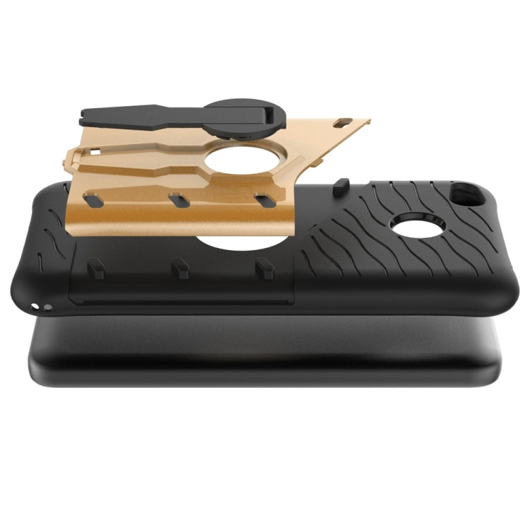 For Xiaomi  Redmi 4X Shock-Resistant 360 Degree Spin Sniper Hybrid Case TPU + PC Combination Case with Holder