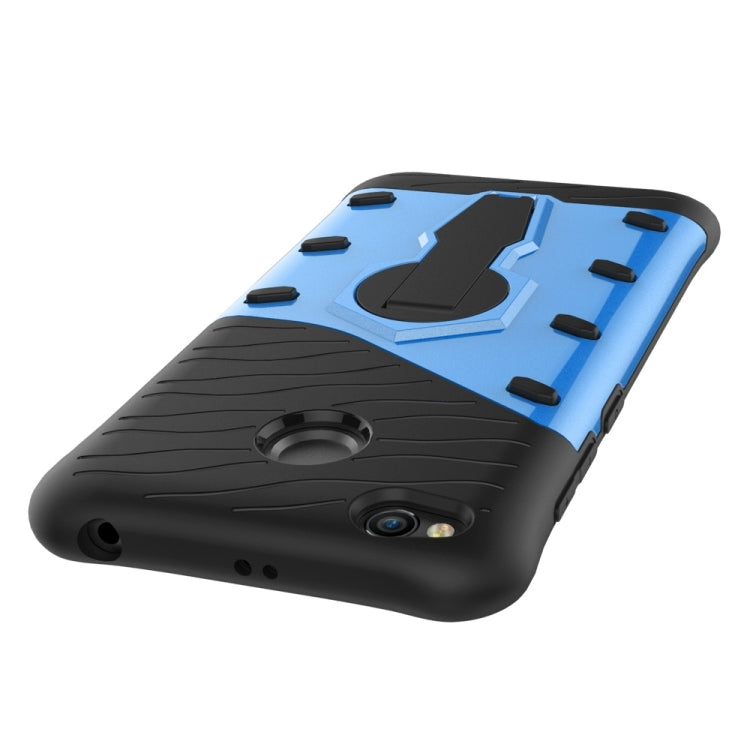 For Xiaomi  Redmi 4X Shock-Resistant 360 Degree Spin Sniper Hybrid Case TPU + PC Combination Case with Holder