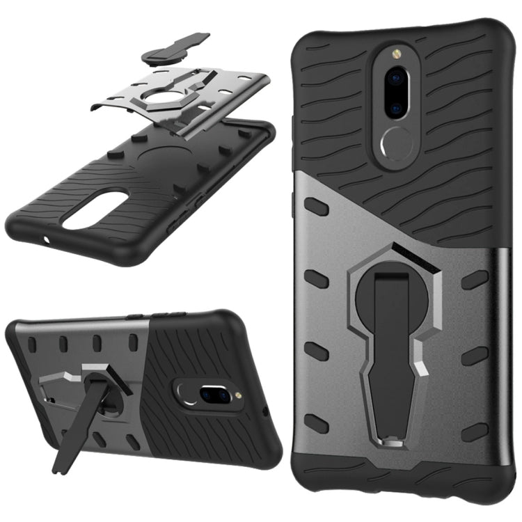 For Huawei  Honor 9i & Nova 2i & Maimang 6 & Mate 10 Lite & G10 PC + TPU Dropproof Sniper Hybrid Protective Back Cover Case with 360 Degree Rotation Holder