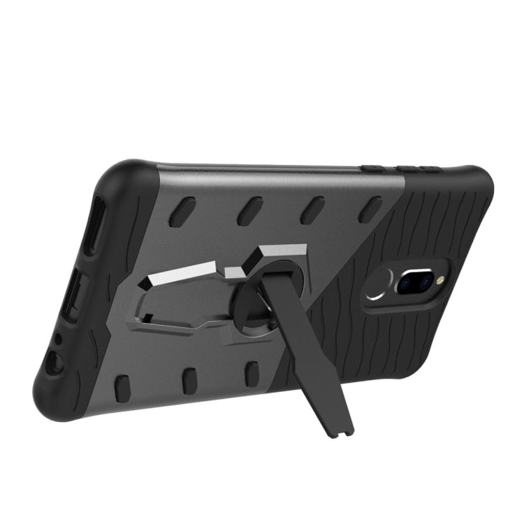 For Huawei  Honor 9i & Nova 2i & Maimang 6 & Mate 10 Lite & G10 PC + TPU Dropproof Sniper Hybrid Protective Back Cover Case with 360 Degree Rotation Holder