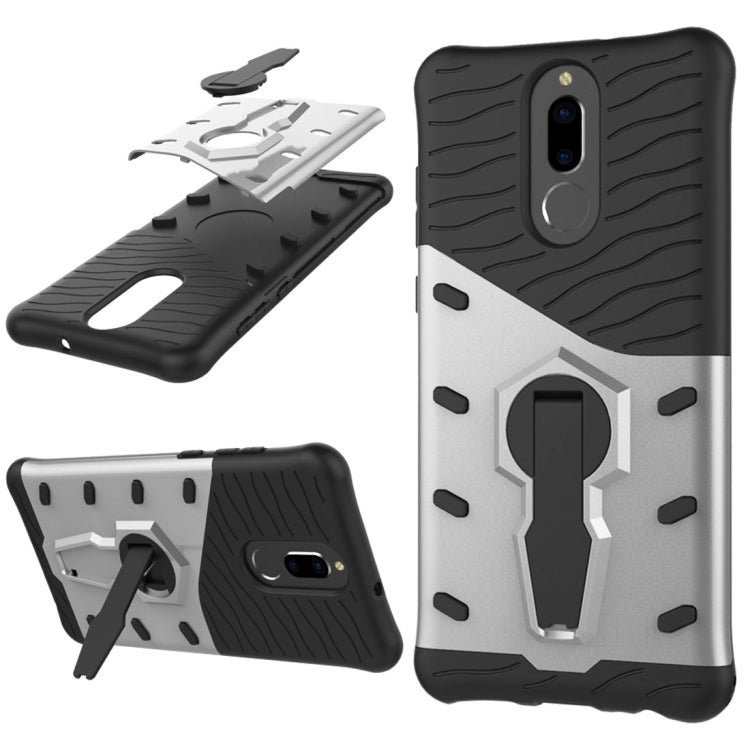 For Huawei  Honor 9i & Nova 2i & Maimang 6 & Mate 10 Lite & G10 PC + TPU Dropproof Sniper Hybrid Protective Back Cover Case with 360 Degree Rotation Holder
