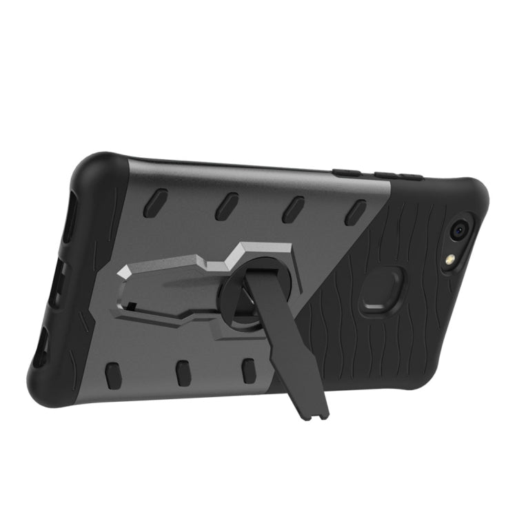 For Vivo  V7 Plus PC + TPU Dropproof Sniper Hybrid Protective Back Cover Case with 360 Degree Rotation Holder
