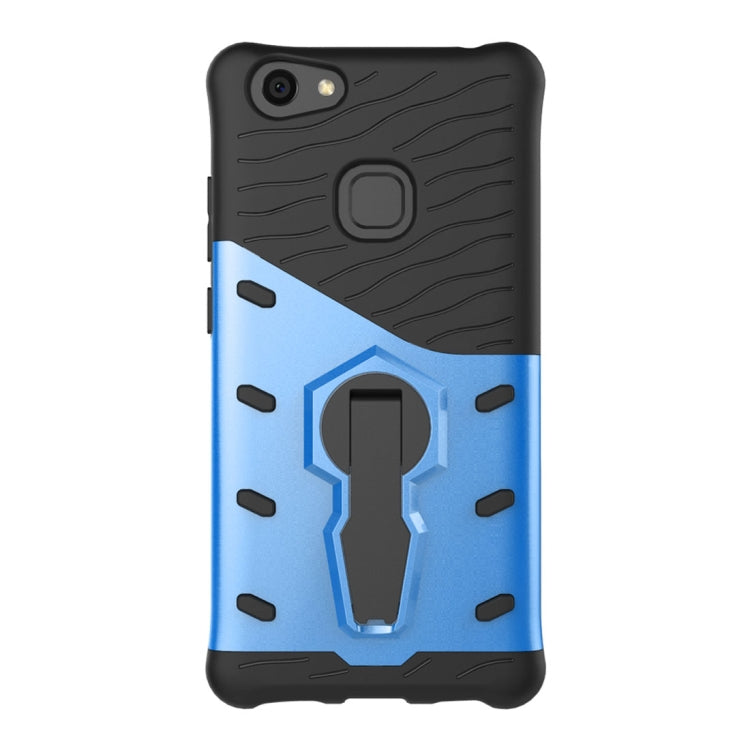 For Vivo  V7 Plus PC + TPU Dropproof Sniper Hybrid Protective Back Cover Case with 360 Degree Rotation Holder